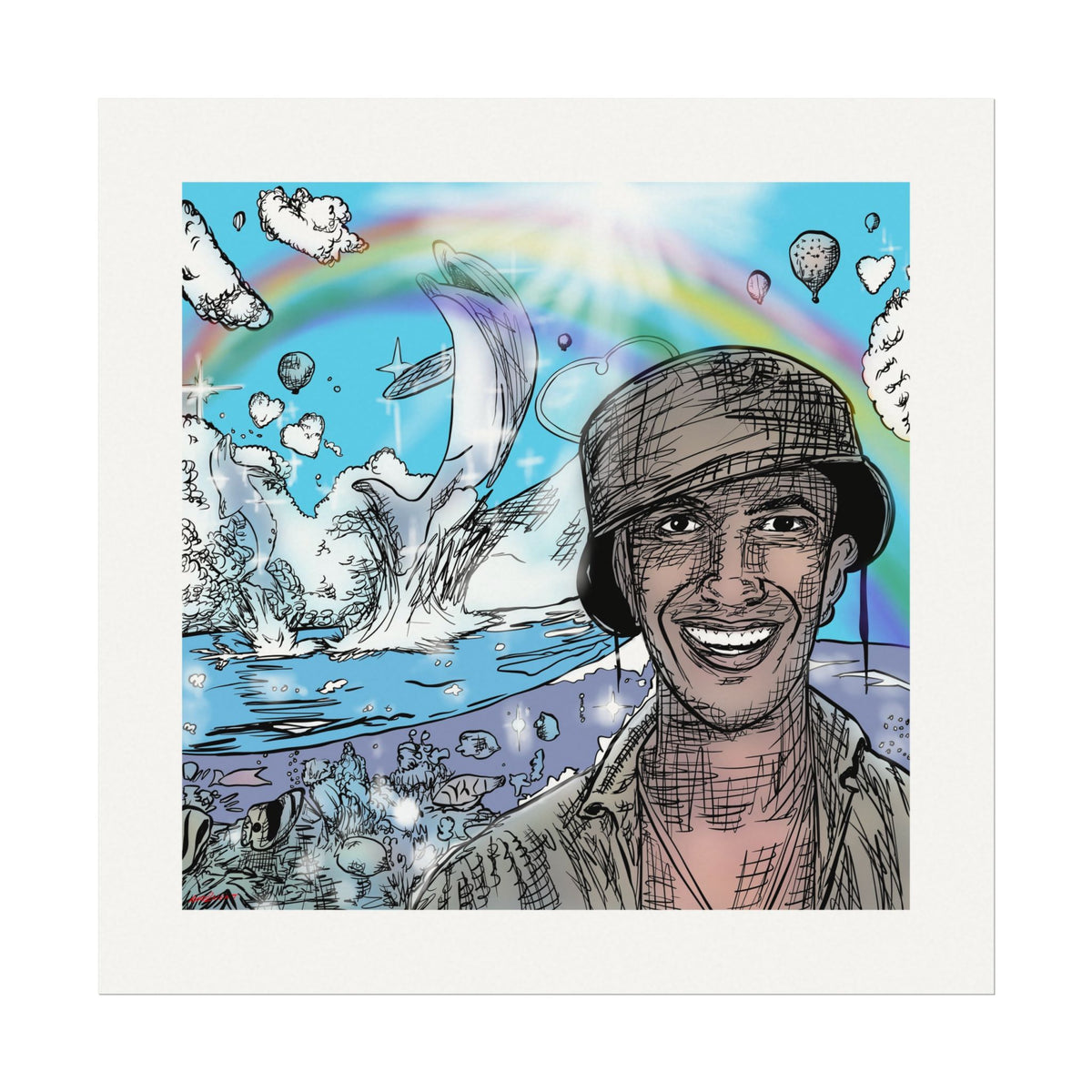 everything will b ok — fine art print by way 2 neat